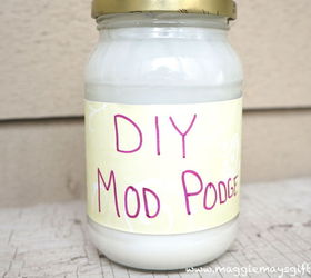 make your own mod podge much cheaper for decor and craft projects, crafts, decoupage