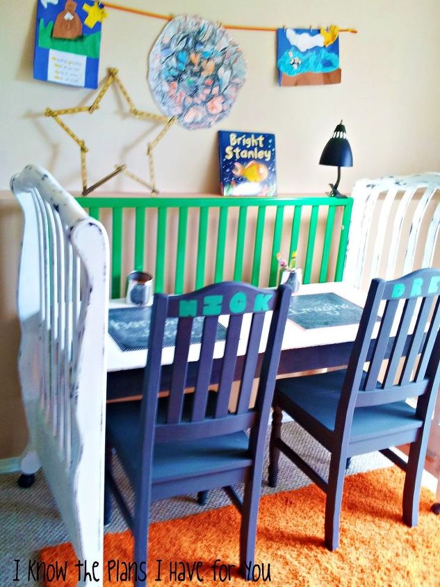 crib turned craft station, painted furniture, repurposing upcycling