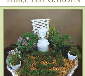 tabletop formal fairy garden, crafts, gardening