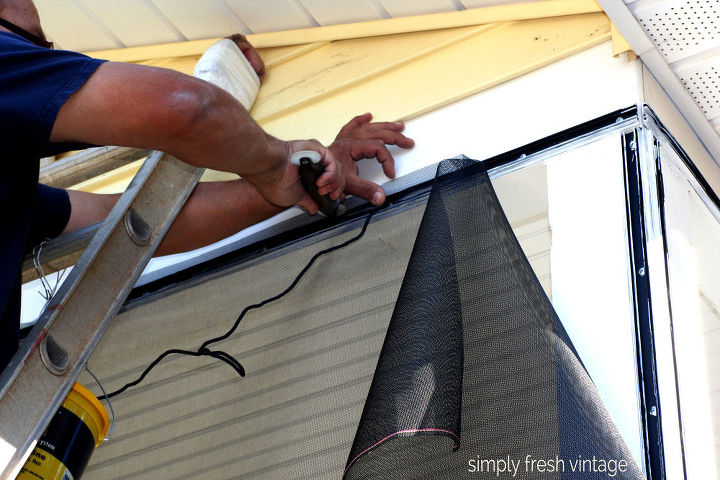 screen your porch in 3 easy steps, curb appeal, diy, how to, porches