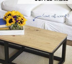 diy industrial coffee table, painted furniture