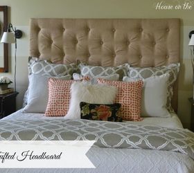 how to make a diy tufted headboard for under 150, bedroom ideas, diy, home decor, how to, reupholster, woodworking projects