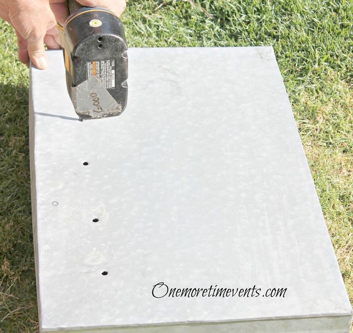 Galvanized Herb Tray Garden And Updated Potting Bench Hometalk
