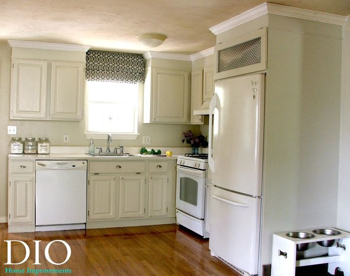 kitchen cabinet makeover for less than 250, kitchen backsplash, kitchen cabinets, kitchen design, painting
