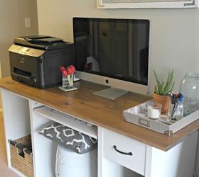 ikea desk transformation, chalk paint, craft rooms, home decor, home office, painted furniture