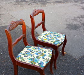q i used one sample size of paint to do two chairs we are having another fun giveaway, painted furniture