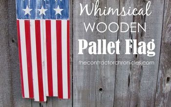 Whimsical Wooden Pallet Flag