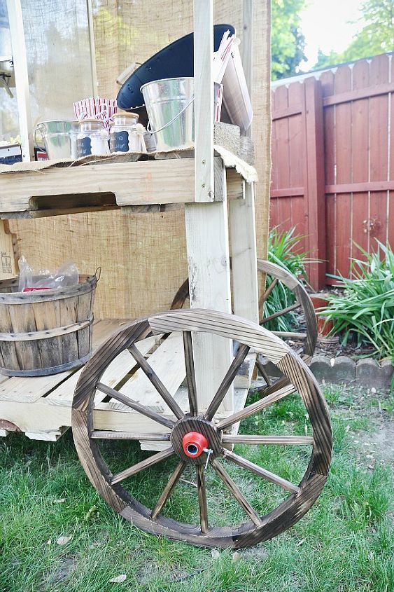 diy pallet popcorn stand, diy, pallet, woodworking projects