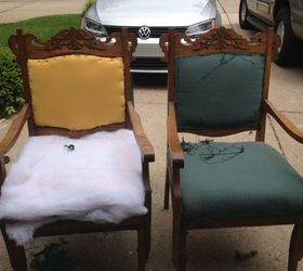 antique chairs revived this project was more than i expected, chalk paint, painted furniture, repurposing upcycling, BEFORE