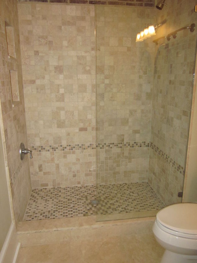 Why Are We Ripping Apart This Beautiful Custom Tile Shower Hometalk Why Are We Ripping Apart This Beautiful Custom Tile Shower Bathroom Ideas Tiling