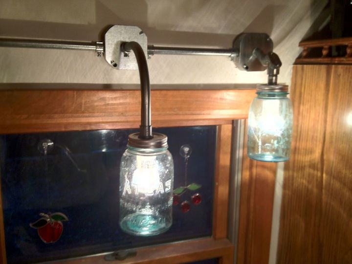 industrial mason jar light, crafts, lighting, mason jars, repurposing upcycling, Mason Jar Light Fixture