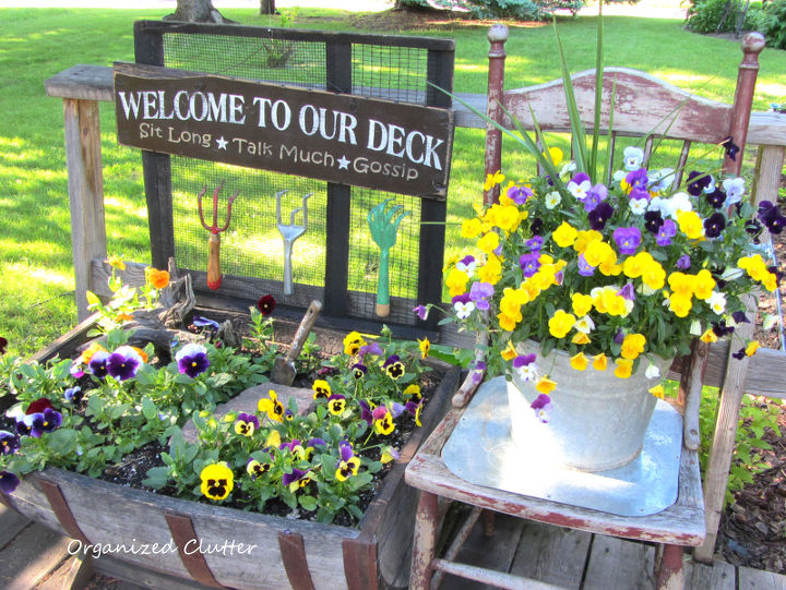 old granary screen becomes a great junk garden backdrop, gardening, repurposing upcycling