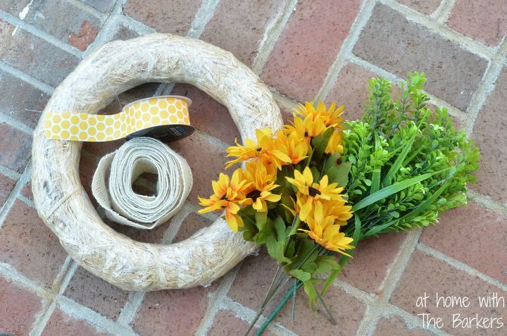 summer porch including diy sunflower wreath and new lantern lights, porches