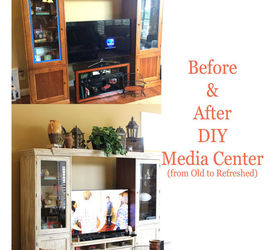 media center rehab, chalk paint, home decor, living room ideas, painted furniture, shabby chic