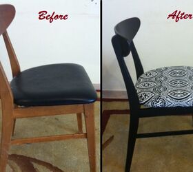 dining room chairs makeover, painted furniture