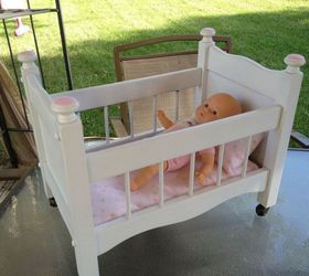 magazine rack to baby doll crib, diy, repurposing upcycling