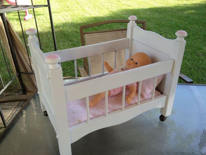 magazine rack to baby doll crib, diy, repurposing upcycling