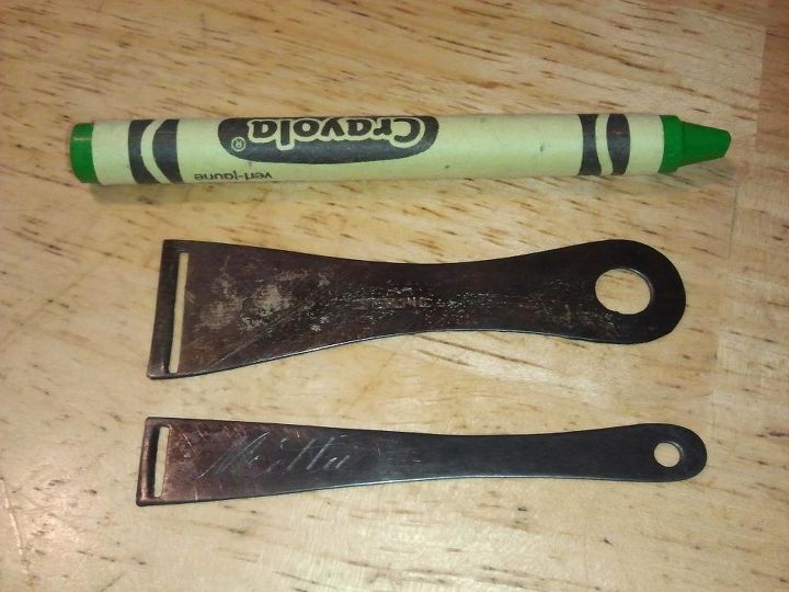 q can anyone identify these, diy, tools, Using the crayon ONLY as a size reference does anyone know what these sterling silver items are A friend found them in her garage They say Metta on them in script writing They are not sharp edged so not likely wood or kitchen tools Any ideas