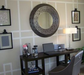decorative wall treatments, home decor, painting, wall decor, Taped and painted for Terri Kemp Interiors