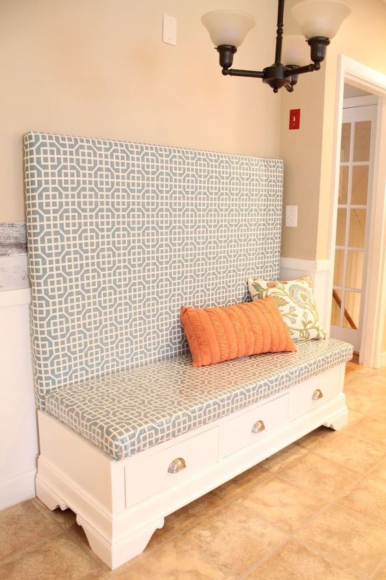 from tv armoire to built in kitchen banquette, diy, painted furniture, repurposing upcycling