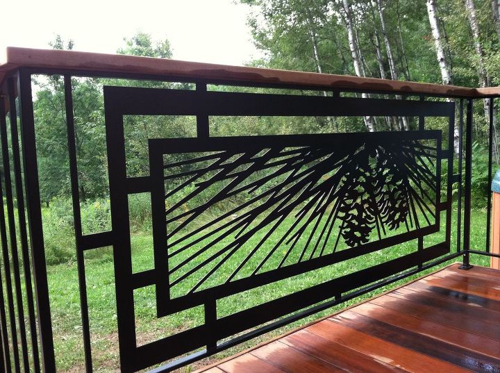 outstanding metal work for your deck, decks, fences, MAKE YOUR DECK LIKE NO OTHER