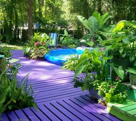 purple paradise, decks, home decor, outdoor living, painting, porches, My Purple Porch Paradise