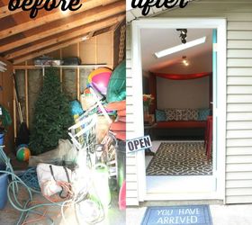 backyard shed makeover, home decor, outdoor living