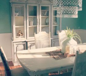 dining room makeover brightening, chalk paint, dining room ideas, home decor, paint colors, painted furniture