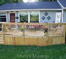 Front deck ideas for ranch home.