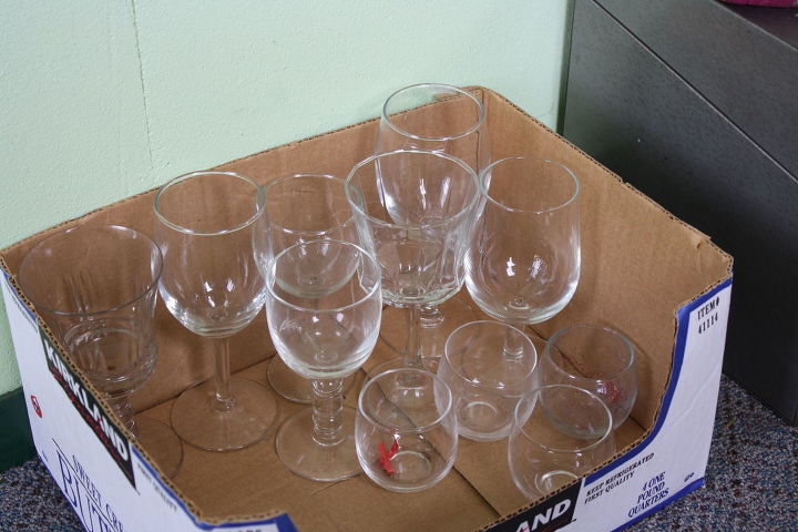 how could i use wine glasses in the garden