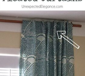 pleated curtains diy how to, home decor, reupholster, window treatments
