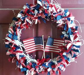 wreath patriotic diy july fourth, crafts, patriotic decor ideas, seasonal holiday decor, wreaths