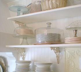 my 1 200 00 kitchen remodel, home decor, kitchen design, kitchen island, Storing favorite dishes under cake domes keeps them dust free and makes for an interesting visual