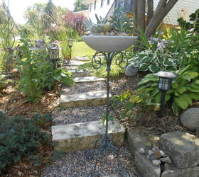 succulent birdbath candleholder repurpose garden, container gardening, flowers, gardening, repurposing upcycling, succulents