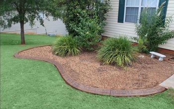Concrete Landscape Curbing we installed Duluth and Suwanee Georgia