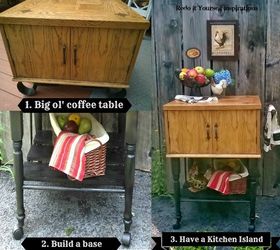 kitchen island coffee table repurpose, kitchen island, painted furniture, repurposing upcycling