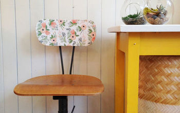  Antes e depois: reforma floral de uma cadeira vintage
