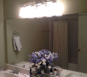 glass mirror cutting does anyone have experience with this, bathroom ideas, home decor, Big mirror Can it be cut into two separate smaller sections