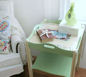 chalk paint table obx graphic makover, chalk paint, painted furniture, repurposing upcycling