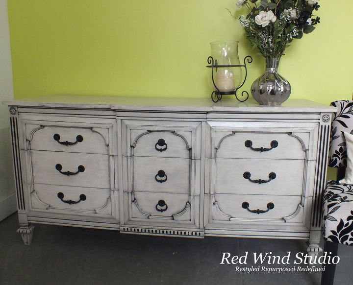 Black Wash Painting A Dresser Hometalk