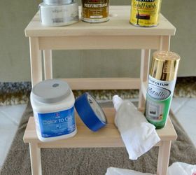 painted furniture ikea stool makeover, painted furniture