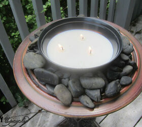citronella firepot lamp upcycle thrift, outdoor living, repurposing upcycling