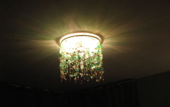 I wanted a chandalier.  But i wanted what I wanted so I made it.  I used water bottles and 2lt s.
