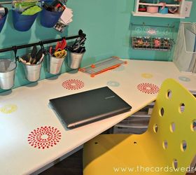 craft room reveal, craft rooms, home decor, organizing, I used a lot of items from Ikea for organization and the desk is a U shaped corner desk attached to the wall