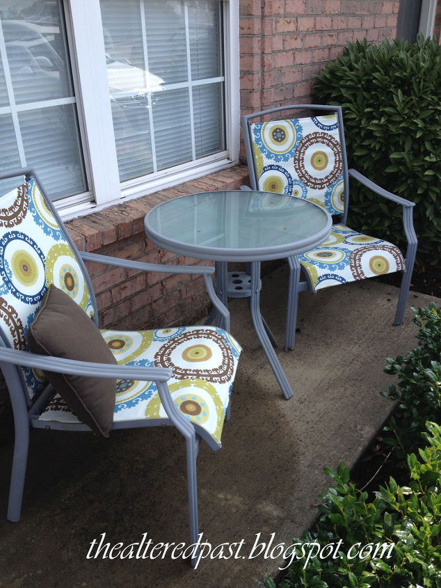 outdoor furniture redo chair tables budget, outdoor furniture, painted furniture
