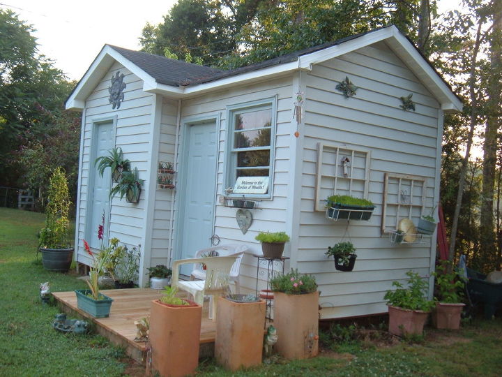 this is my shed i call it my greenthumb shed lol, gardening, outdoor living