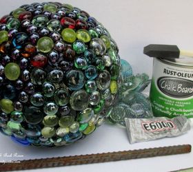 easy diy project bowling ball garden accent, crafts, gardening, repurposing upcycling, Materials you will need for the project