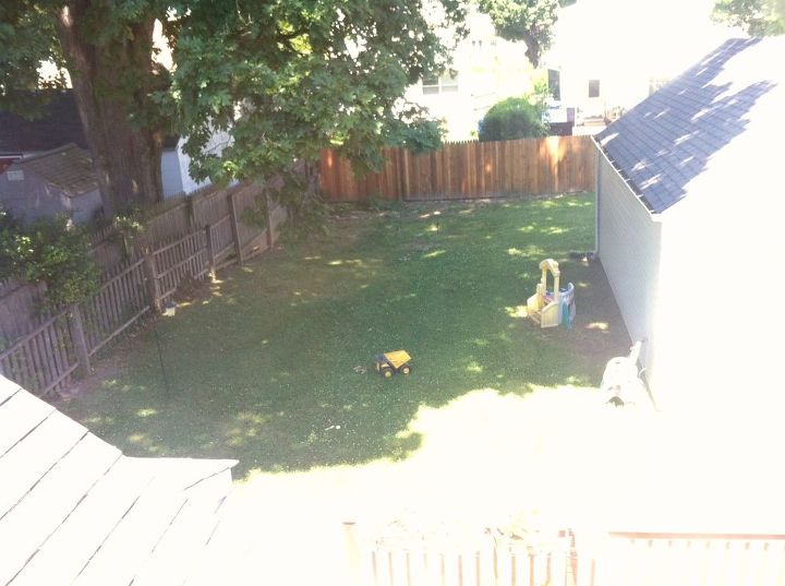 how can i reclaim part of yard where lots of water collects, My yard The far left against the fence line is where water accumulates Ponding goes almost to the garage on the right side when it s filled up