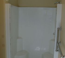custom tile shower, bathroom ideas, tiling, This is the old fiberglass shower to be replaced with a custom tile shower