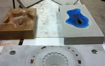 Here are some concrete sinks we made last week